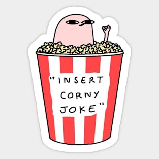 Ketnipz in popcorn Sticker